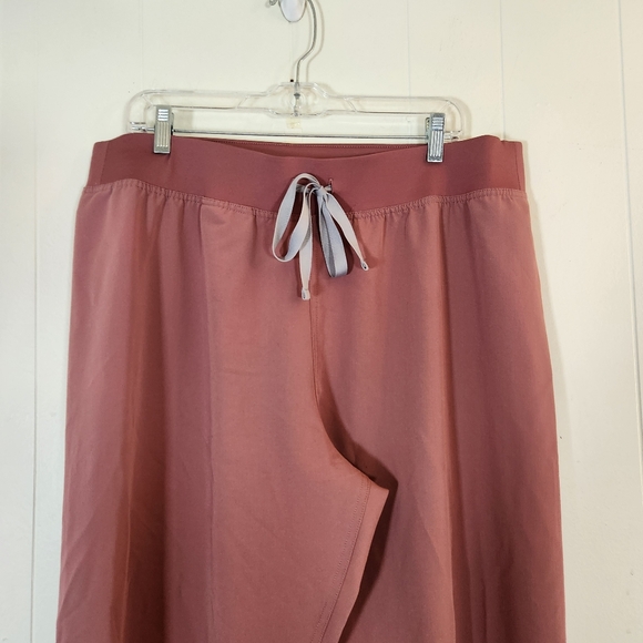Figs Livingston High Waist Straight LegDrawstring Scrub Pants Rose Pink Sz XXL - Picture 6 of 15
